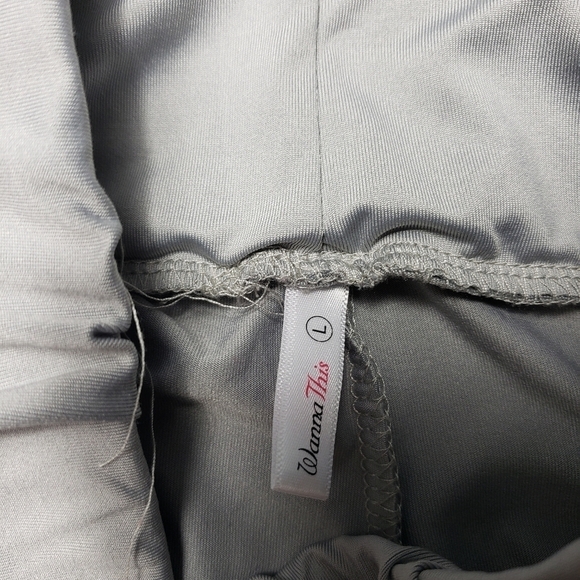 wanna this /boss girl gray leggings juniors size large - Picture 6 of 10